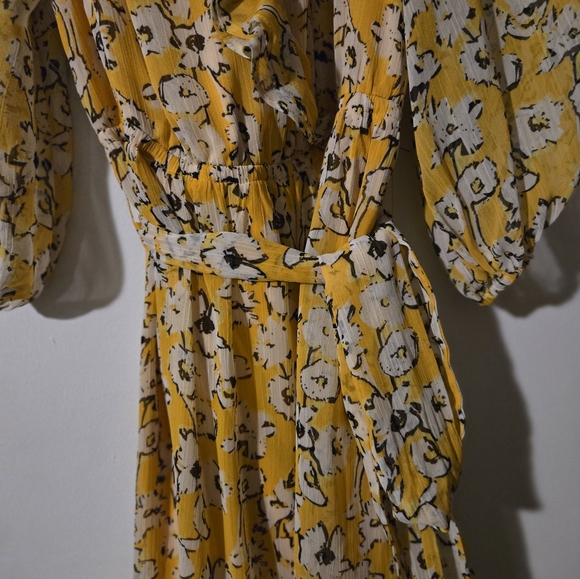 Karl Lagerfeld Yellow Mini Dress SIZE 8 EUC - Picture 5 of 8